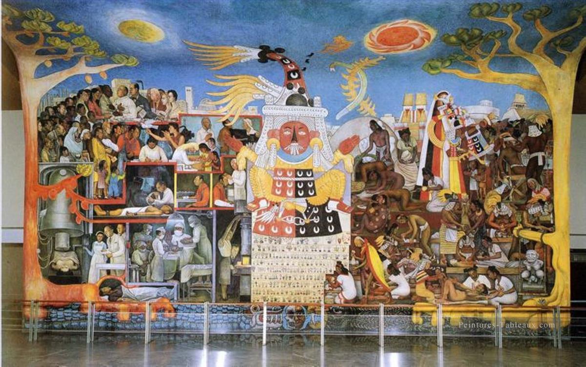 une histoire de la médecine 1953 communisme Diego Rivera Peintures à l'huile